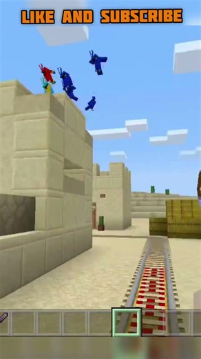 train travel in Minecraft #minecraft #gaming #rollercoaster #roller