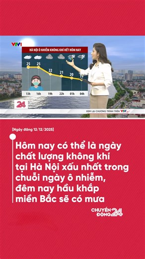 Theo Cục Môi trường, chỉ số chất lượng AQI các trạm trên đường Giải Phóng và Khuất Duy Tiến khoảng 179-278, ở mức xấu và rất xấu. | Chuyển động 24h