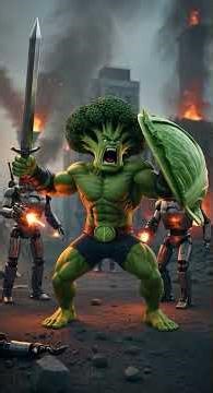 Angry Broccoli vs Robot Army
