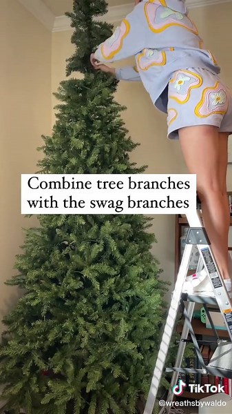 DIY Whimsical Tree 🎄‼️ share this with someone who loves to decorate for #christmas2022 #christmasdecorating #christmastreedecorating #christmastreedecor #whimsicalchristmas