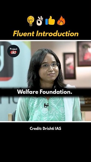 Fluent Introduction 🔥 IAS Interview | IAS Topper Interview