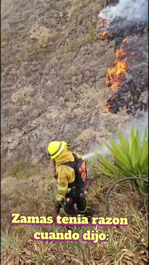 Controlado: bomberos de Quito en Casitagua contra incendio forestal