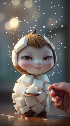 Cute Coconut Creature ASMR 🌴 | Magical Pixar-Style Fruit Animation | Relaxing 4K Satisfying Short