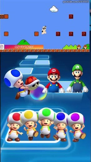 TOAD TEAM PARTY! 🍄 Ultimate Mario Tiles Hop Challenge (USA Edition)