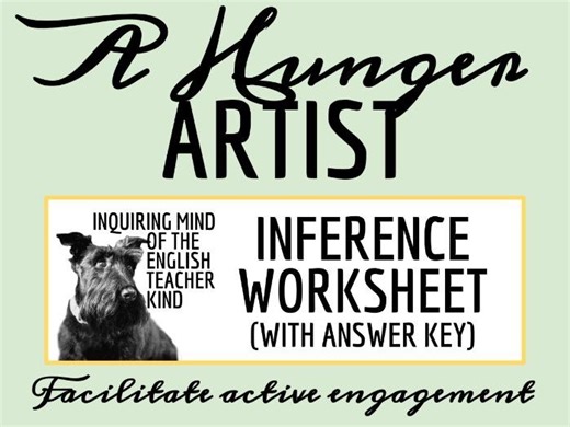 "A Hunger Artist" by Franz Kafka Close Reading Analysis Activity | Teaching Resources