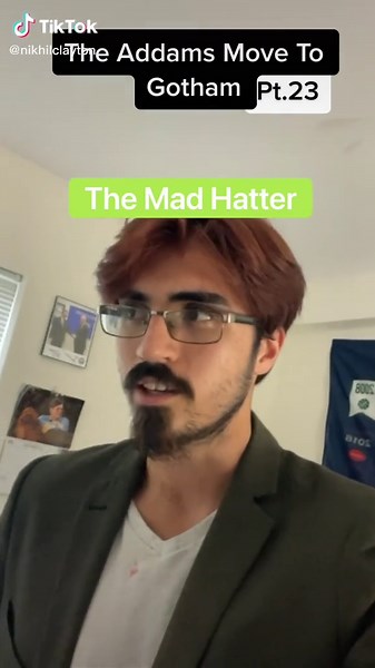 This also works as just a convo with Tim Burton #aliceinwonderland #themadhatter #gotham #arkhamcity #batman #batfam #theaddamsfamily #wednesdayaddams