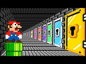 100 Mystery Doors But Only One Lets MARIO Escape! (Super Mario 100 Doors Challenge) | Game Animation