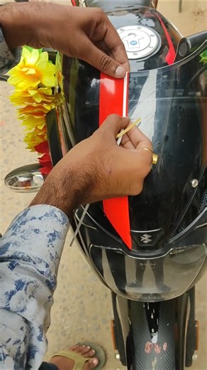 Pulsar 150 Bike Visor Name Modification #viralvideo #radium #trending #modified #shortvideo #viral