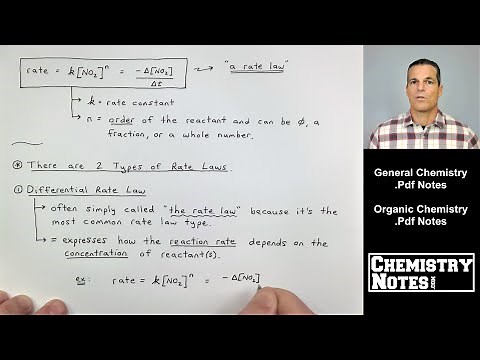 S12E2 - Rate Laws: Differential Rate Laws and the Integrated Rate Law