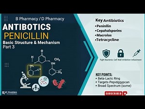 PENICILLIN : Antibiotics l Basic Structure l KP PHARMA l #penicillin #antibiotics #pharmacy #youtube