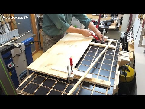 T-Nut-Tisch hält das Holz sicher in Position