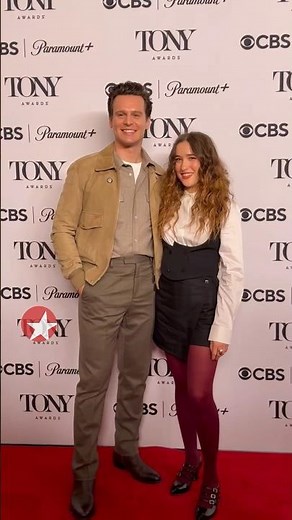 Jonathan Groff & Gracie Lawrence at Tony Awards Meet The Nominees for their Broadway’s JUST IN TIME