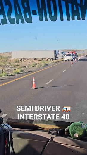 8K views · 53 reactions | SEMI TRUCK IN THE MEDIAN  INTERSTATE 40...