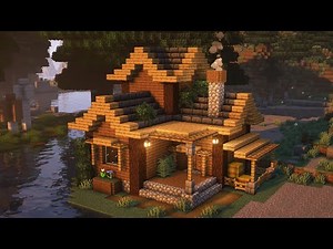 Minecraft: How To Build A Cozy Spruce Cabin Tutorial