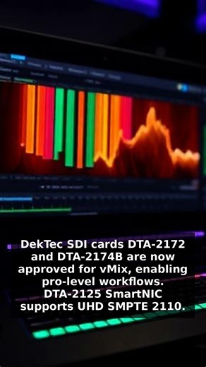 Level Workflows in vMix with DekTec SDI Cards