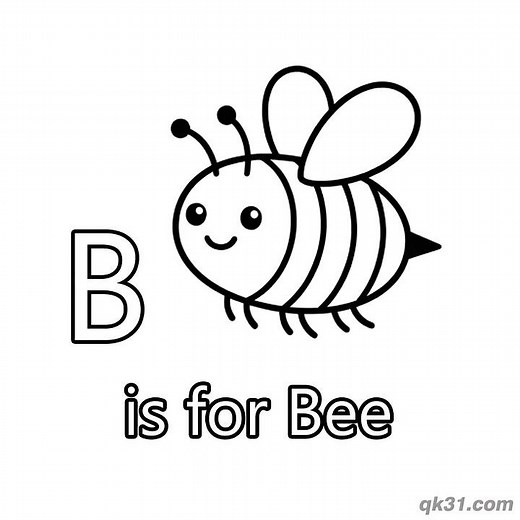 Free Printable Letter B Coloring Pages & B-Words Worksheets! 🐻🐝#alphabetcoloring #alphabetlearning