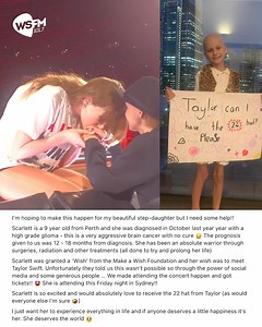 6.9M views · 305K reactions | Taylor Swift has made a little girl’s dreams come true after giving her the 22 hat during her first Sydney show ❤️✨ | Jonesy & Amanda on GOLD | Facebook