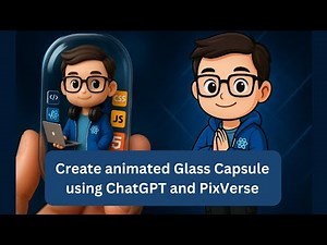 Create animated Glass Capsule using ChatGPT and PixVerse