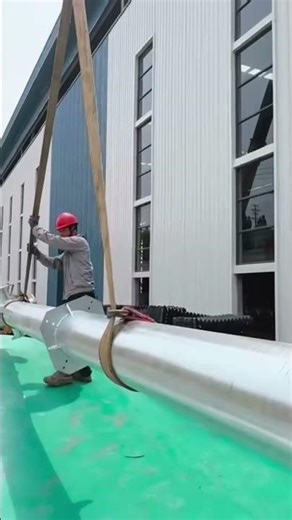 Braving the heat,we stay on site.Cooling tower installation is going smoothly.#coolingtower