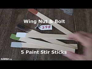 How to Make a Sliding T-Bevel using Paint Stir Sticks & Glue, by #SAWSET PRO Protractor