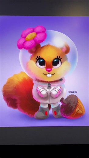 Realistic Sandy Cheeks Art: A Cute and Unique Representation