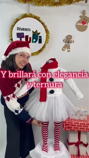Disfraz Muñeca de Nieve Tutú - Traje Navideño #navidad #disfraz #navidadenfamilia