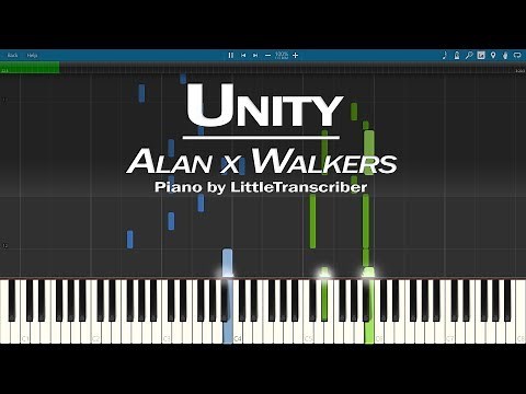 Alan x Walkers - Unity (Piano Cover) Synthesia Tutorial by LittleTranscriber