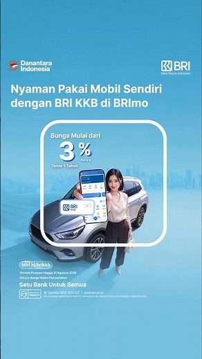 Time to make your dream of owning a new car a reality with an easier application process via BRImo