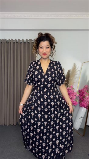 Elegant Long Wrap Dress by Saluza's Closet