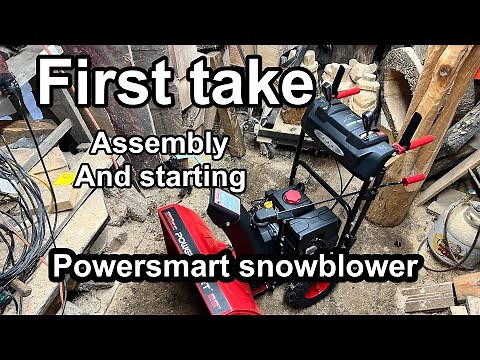 First Take & Assembly of the Powersmart 26'' 212cc Snow Blower