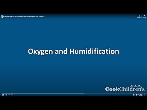 Oxygen and Humidification with a Tracheostomy | Cook Children's