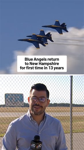 106K views · 2.1K reactions | The Navy’s Blue Angels are back in New Hampshire for the first time in more than a decade, bringing their iconic air show to Pease Air Base in Portsmouth September 6 & 7. | NBC10 Boston | Facebook