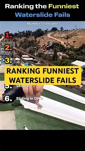 Funniest Waterslide Fails | Ranked 💦😂