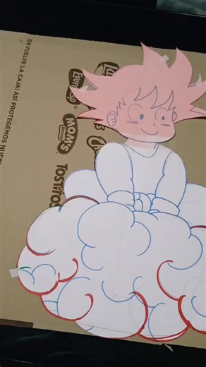 Proceso y Termino de Piñata Personalizada en Temática de Goku