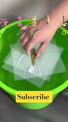 How much paper does it take to make the object float #experiment #asmr