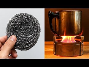 How To Make The Ultimate Mini Heating Stove From Styrofoam Iron and Tin Cans | DIY Heating Stove