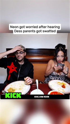 Neon got worried after hearing Dess parents got swatted😭 #n3on #Dess #kick