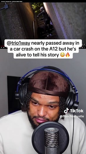 @trio1way nearly passed away in a car crash on the A12 but he’s alive to tell his story 😳🔥 #honchoshouse #a12 #car #ukrap #wave