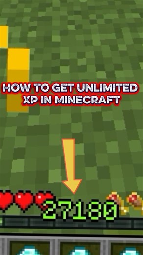 How to Get Unlimited XP in minecraft #minecraft #minecraftshorts
