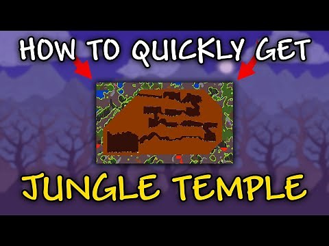 How to Quickly Find JUNGLE TEMPLE in Terraia 1.4.4.9 | Jungle Temple Terraria
