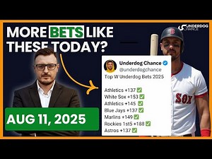 MLB Picks and Predictions Today - 8/11/2025 (Underdog Bet)