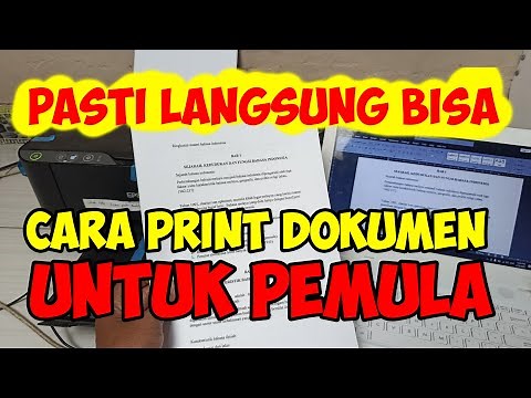 cara print dokumen di laptop / komputer untuk pemula