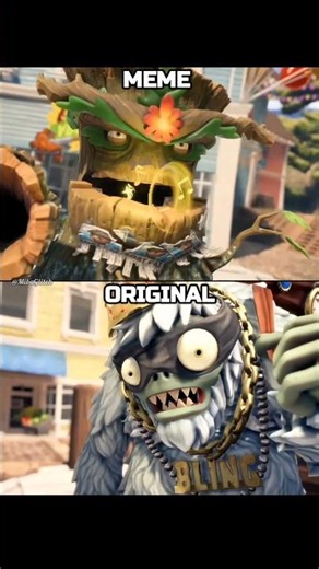 PVZ Tree Meme vs Original | Pvz Tree vs Yeti meme #shorts #phonk