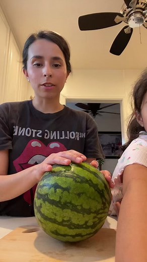 Cutting Watermelon with Kid: Fun Kitchen Activity