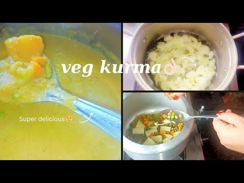 😱✨ Super Easy & Tasty Veg Kurma Recipe | Hotel Style Curry 🥦🥕🍛 | Naaz Ali Vlog & Recipes