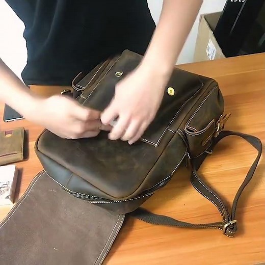 Classic Vintage Handcrafted Leather Backpack