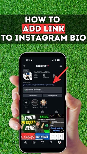 How to add Link to bio on instagram profile