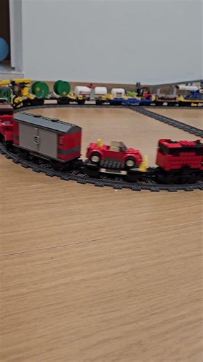 2 locomotives, 21 wagons - massive LEGO freight train 🚂🔥
