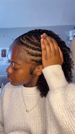 Mharli ♡ on Instagram: "Recent braided natural hairstyle  Products used: @auntjackiescurlsandcoils follow @naturally_mharli for more Naturally.mharli@gmail.com #reelsvideo #explore #curlyhairstyles #coils #curlyhair #curls #inspo #cornrows #viral"