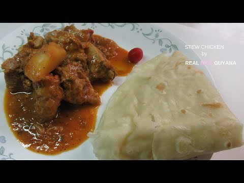 Stew Chicken, step by step Recipe Video II Real Nice Guyana.